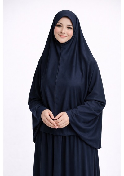 Bilenler İkili Takım Namaz Elbisesi Standart Beden Lacivert