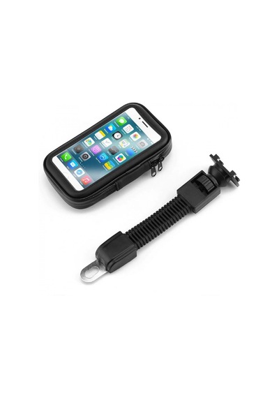 Motosiklet Telefon Tutucu Su Geçirmez Fermuarlı 5.5" - 7" Carub Ayna Bağlantılı