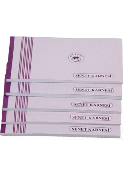 Senet Karnesi 11X16 50 Yaprak 148