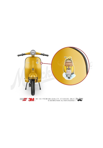 Vsp53 Vintage Scooter Sticker