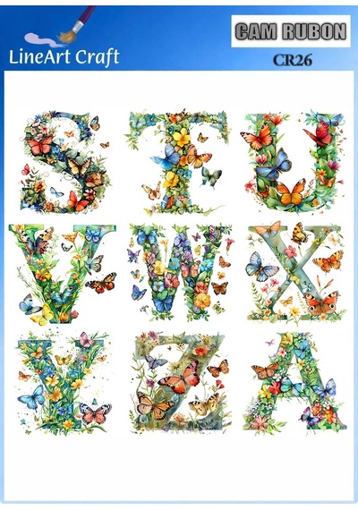 Cam Rub On Transfer - No: Cr26 20x20 Cm