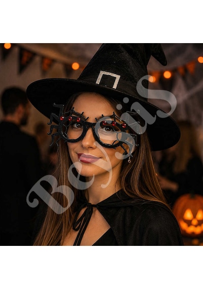 Beysüs Cadılar Bayramı Halloween Gözlük Örümcek Desenli Tüm Yaşlar
