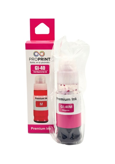 Proprint Canon Gı-40 Kırmızı Uyumlu Mürekkep 70 Ml Gm2040