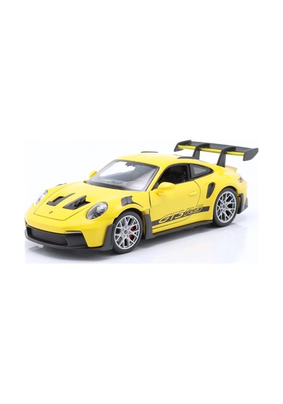 1:24 Porsche 911 Gt3 Rs Model Araba Sarı Detaylı Spor Otomobil