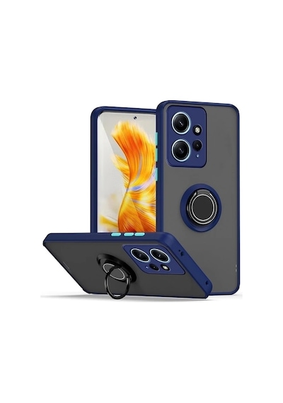 Nihcase Xiaomi Redmi Note 12 4g Kılıf Montreal Yüzüklü Mat Kapak