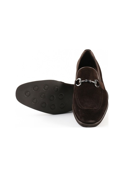 Tuna Hakiki Deri Kahverengi Loafer Erkek Ayakkabı - 0161 Kahverengi