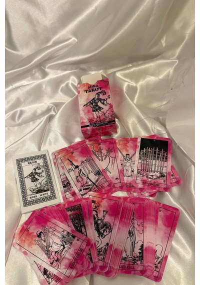 Auro Tarot Orjinal Tarot Kart Aura Tarot Destesi Ve Kitabı Pembe