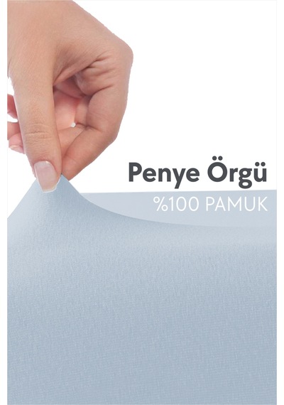 Calmera | %100 Pamuk Penye Lastikli Çarşaf | Tek Kişilik