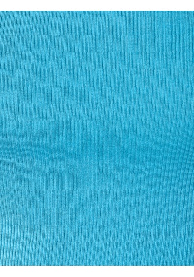 Koton Tek Omuz Atlet Askılı Tanktop Mavi 1yal38116ık