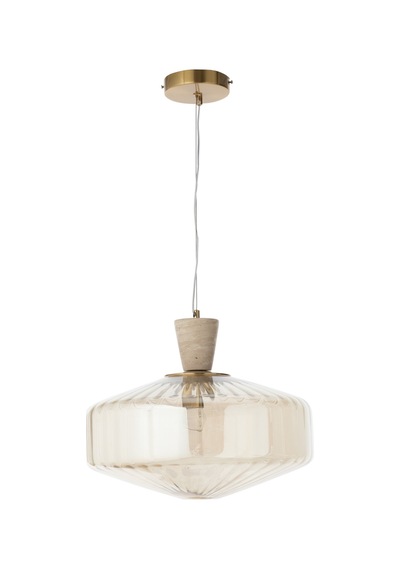 Mudo Home Solın Tekli Sarkıt Avize 40x40x80 Cm Krem