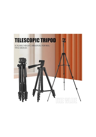 Bluetooth Kumandalı Selfie Tripod 102cm Tüm Telefonlar İle Uyumlu