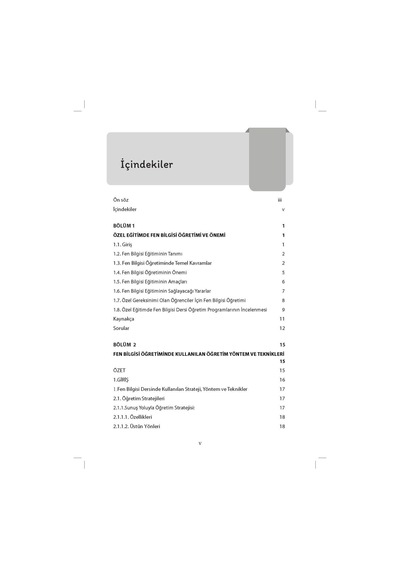 Özel Eğitimde Fen ve Sosyal Bilgiler Eğitimi- Eğiten Kitap