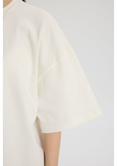 Helene Oversize Beyaz T-shirt BEYAZ