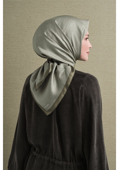 Armine İpek Eşarp 2027 Kış - 9601-32 Yeşil Sura