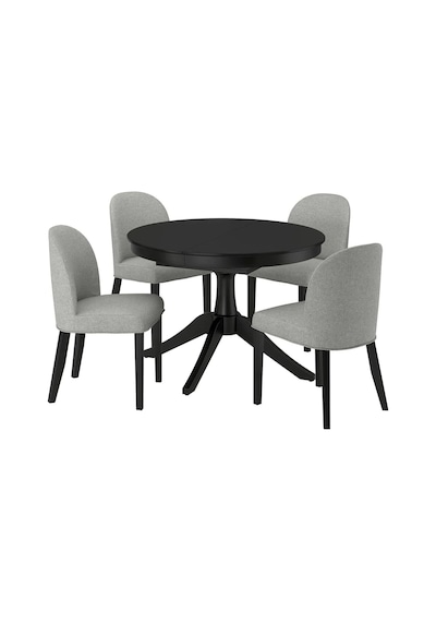 Ikea Siyah Zarif Yemek Masası - Yemek Masası Takımı