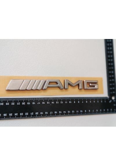 Mercedes 140 Uyumlu Amg Krom Bagaj Yazısı Düz Tip 3m 3d Abs