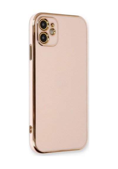 Apple Uyumlu  iPhone 11 Kılıf Volet Silikon Pembe