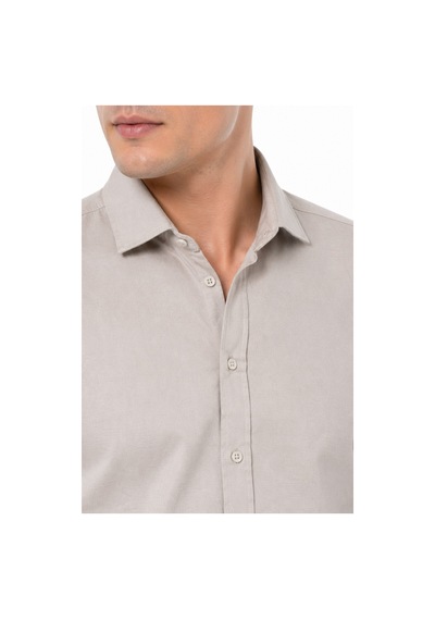 Dynamo Erkek Spor Silim Fit Likralı Pamuklu Yazlık Gömlek Bgl-st05381 Taş