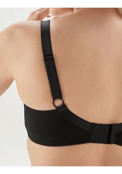 Juno Büyük Beden Balenli Cotton Sütyen Whıte