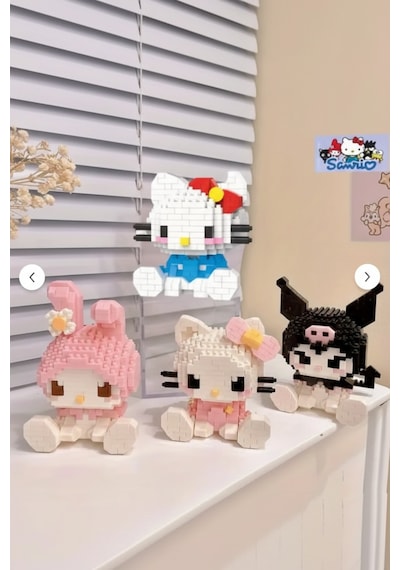 Sanrio Kuromi Mikro Blok Lego Seti - Kendin Yap Figür Oyuncak - Hediye Kutulu Koleksiyon Serisi