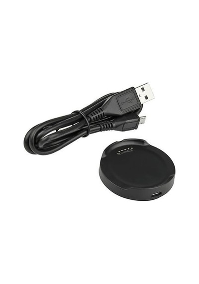 LG Uyumlu G Watch R W110 Şarj Kablosu Cihaz Kiti (177652079)-Siyah