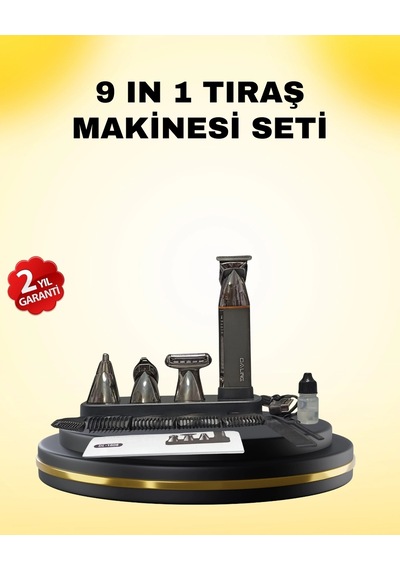 Ceylan Adam 9 U 1 Arada Bakım Seti Güçlü Motorlu Saç Sakal Burun Kulak Trimmer