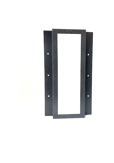 New Diafon Metal Kapı Zili Koruyucu Zil Paneli Antrasit 12x32x3