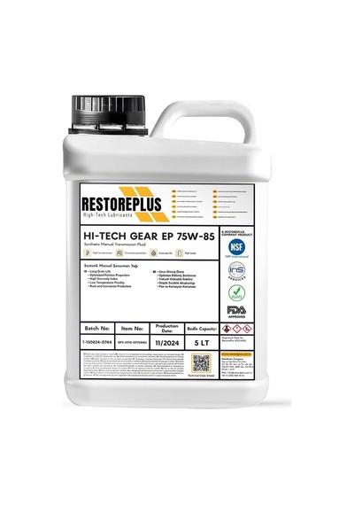 Restoreplus Hı-Tech Gear Ep 75W-85 Sentetik Manuel Şanzıman Yağı 5 L