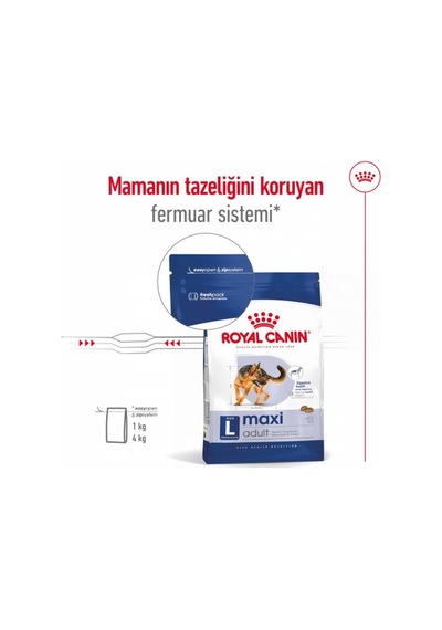 Maxi Adult - Kuru Köpek Maması 15 Kg + Yaş Mama 6 410gr +çelik Mama Kabı