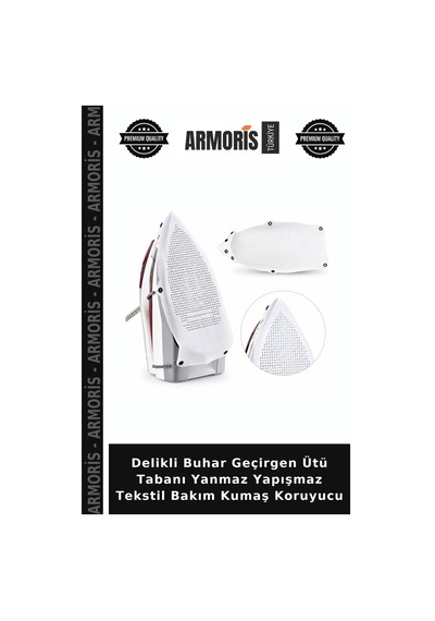 Delikli Buhar Geçirgen Ütü Tabanı Yanmaz Yapışmaz Tekstil Bakım Kumaş Koruyucu