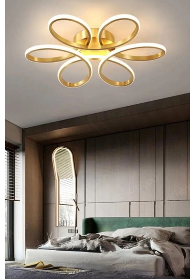 Papatya Model Plafonyer Modern Beyaz Işık Ultra Power Avizex