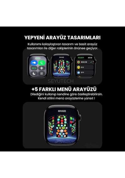 Harvox Hk 11 Pro Max Amoled Akıllı Saat Iphone Ve Android Tüm Telefonlara Uyumlu 46 Mm Siyah