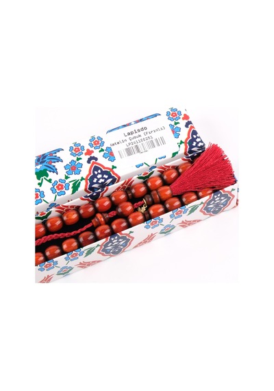 Katalin Fırınlı Çubuk Kapsül Kesim 9x11mm Tesbih Kahverengi