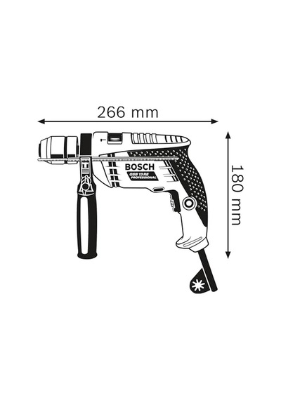 Gsb 13 Re Darbeli Matkap 600 W, Mandren Çapı: 1,5-13 Mm, Betonda Delme Çapı: 15 Mm