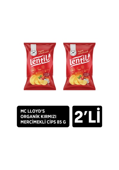 2 Adet Mclloyd's Organik Kırmızı Mercimekli Cips 2 X 85 G