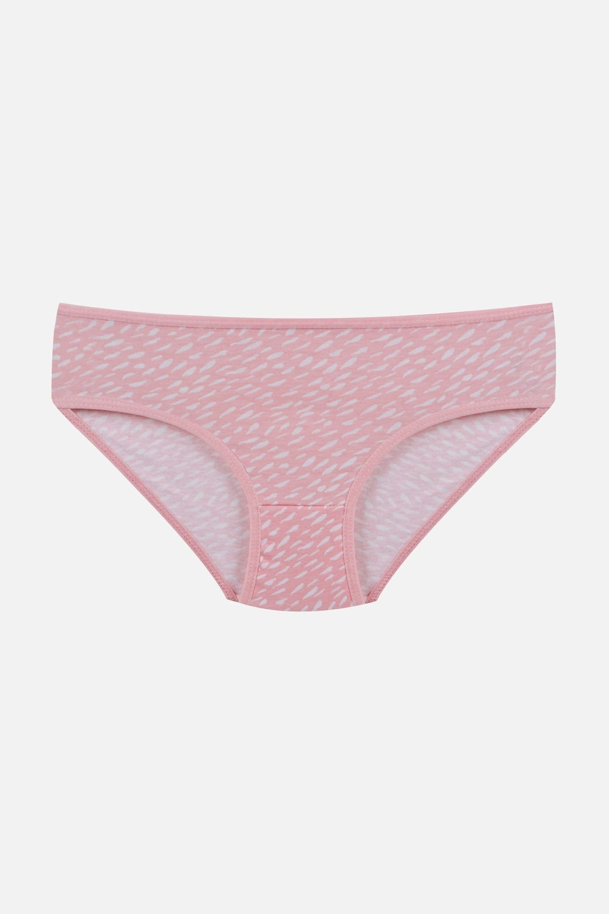 Koza İç Giyim Kız Çocuk 3'lü Penguen Desenli Slip 1050 Pudra - Pembe