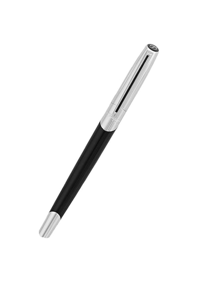 S.t. Dupont Siyah-gümüş Roller Kalem 402706 Siyah
