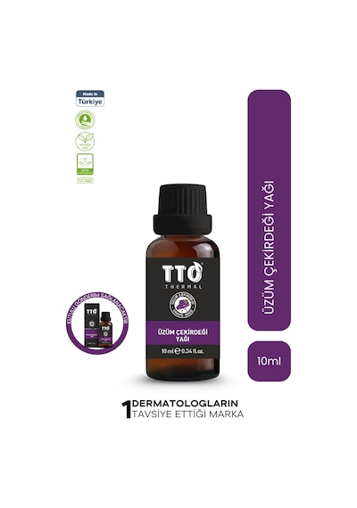 Tto Thermal Üzüm Çekirdeği Yağı 10 Ml – Cilt Yenileyici & Antioksidan Etkili Doğal Bakım Yağı