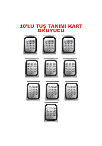 Sr-223 Em-w Ip68 Şifreli Proximity Kart Okuyucu 125 Khz Metal Kasa Geçiş Kontrol Sistemi 10 Adet