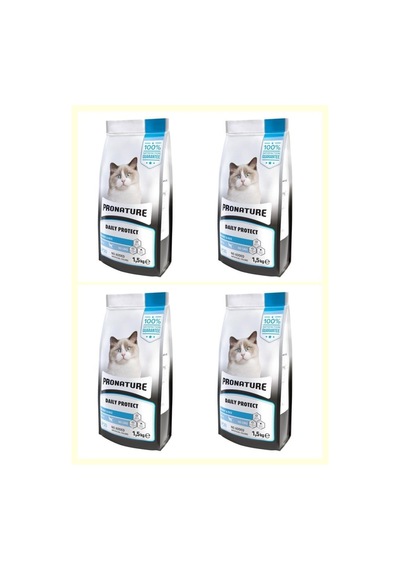 Pronature Daily Protect Hamsili ve Pirinçli Yetişkin Kedi Maması 4 x 1500 G
