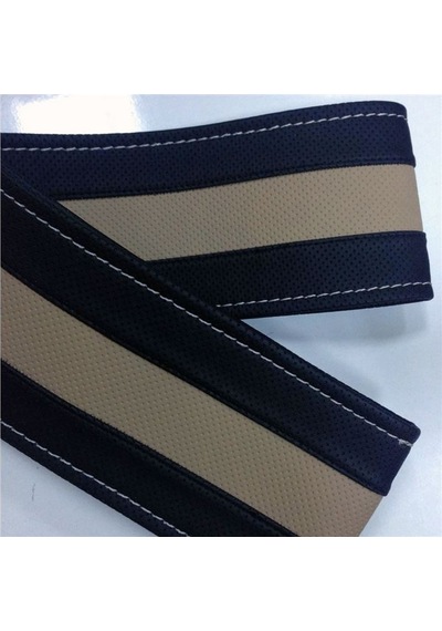 Direksiyon Kılıfı Dikmeli İğneli 38cm Siyah-bej Rlx-503 D-116 1 Adet