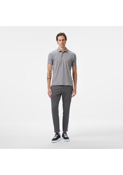 Nautica Erkek Gri Regular Fit Polo Yaka T-shirt Düz K55303t Gri