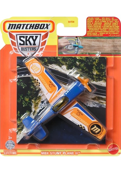 Mbx Sky Busters + Playmat Asst Mbx Stunt Plane Iı Hvm38