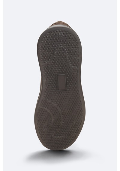 Avva Erkek Kahverengi %100 Deri Süet Dokulu Sneaker A62y8020 Kahve