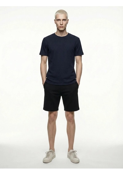 Erkek T-shirt Lf2043667 Lacivert