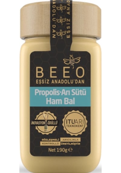 Bee'o Propolis Arı Sütü Ham Bal Karışımı Yetişkin 190 G