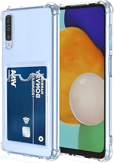 Fibaks Galaxy A50/a30s Uyumlu Kılıf Kamera Koruma Ve Köşe Korumalı Kartlıklı Cüzdanlı Darbe Emici Kapak