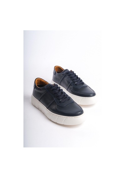 Mubiano Hakiki Deri Erkek Spor Ayakkabı & Sneaker Lacivert -mbkry650-lcv Lacivert