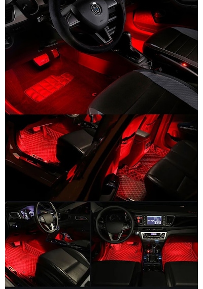 Usb Girişli Rgb Ayak Altı Led Sese Duyarlı Led Müziğe Duyarlı 12 Led