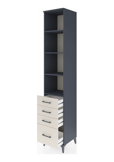 Hyperion Dolap 4 Raflı 4 Çekmeceli 44x44x243 Antrasit-aytaşı Antrasit Hyperion Dolap 4 Raflı 4 Çekmeceli 44x44x243 Antrasit-aytaşı Antrasit